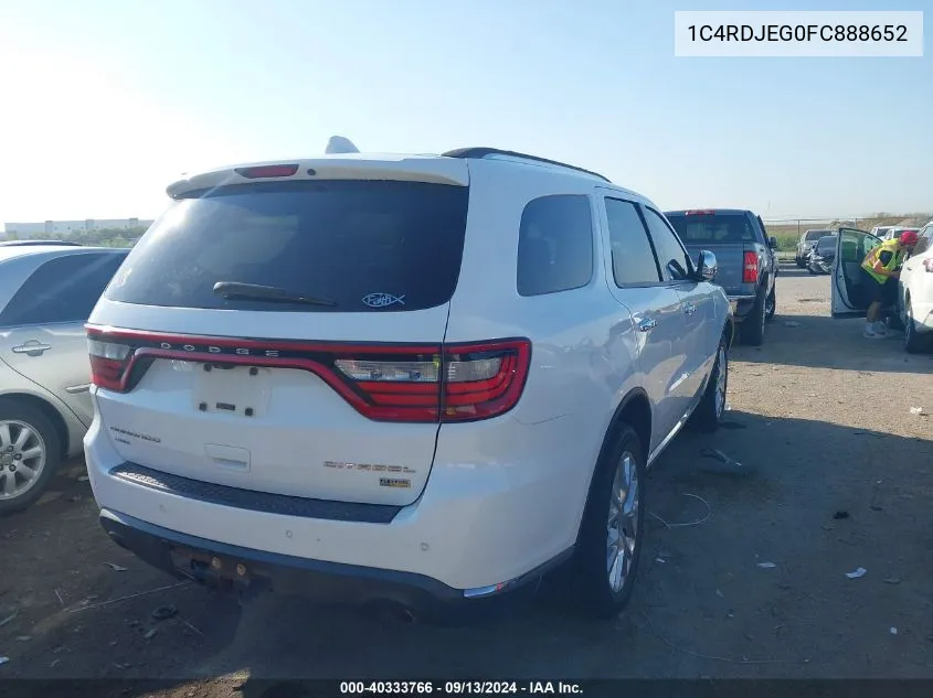 1C4RDJEG0FC888652 2015 Dodge Durango Citadel