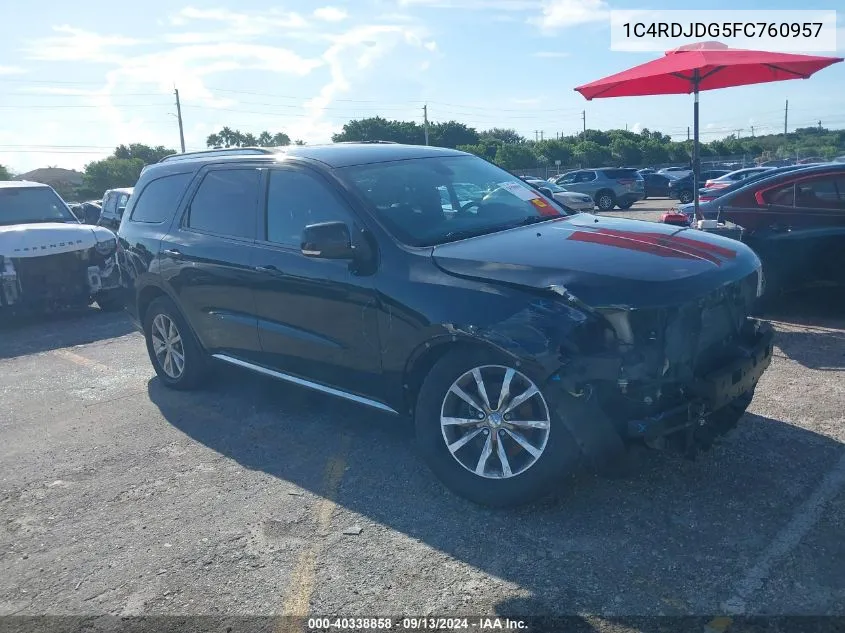 1C4RDJDG5FC760957 2015 Dodge Durango Limited