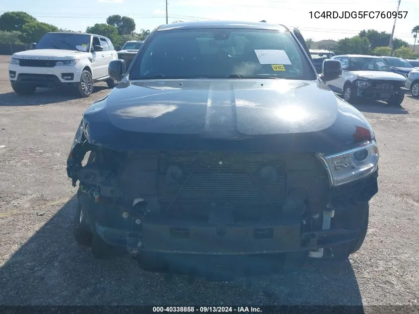 1C4RDJDG5FC760957 2015 Dodge Durango Limited