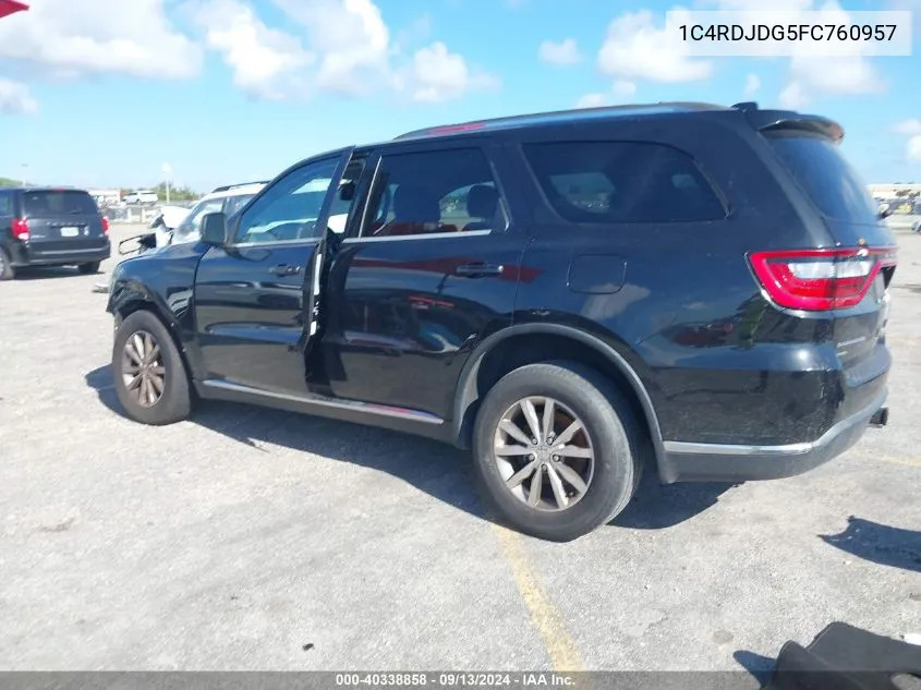 1C4RDJDG5FC760957 2015 Dodge Durango Limited