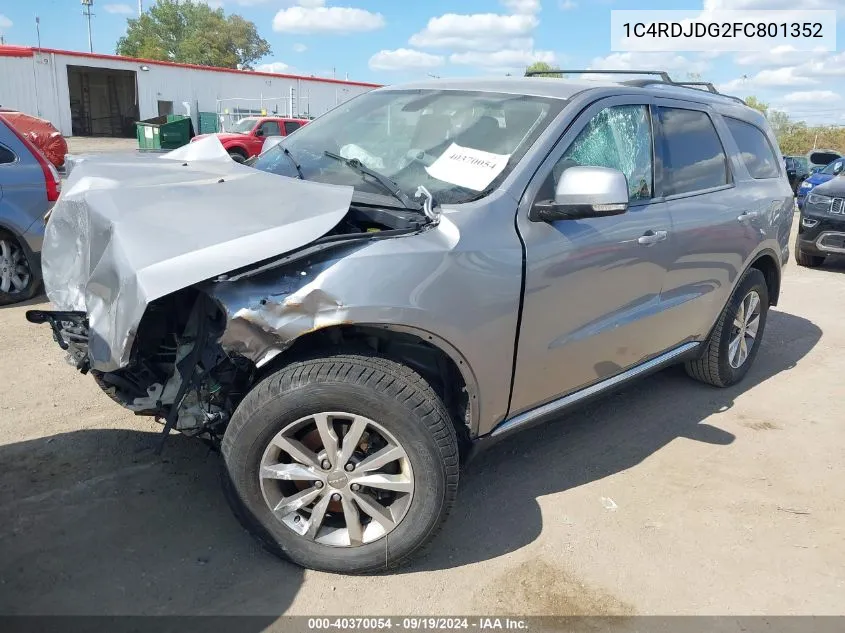 1C4RDJDG2FC801352 2015 Dodge Durango Limited