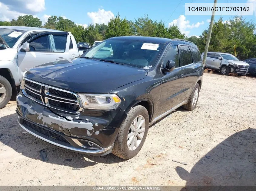 2015 Dodge Durango Sxt VIN: 1C4RDHAG1FC709162 Lot: 40385805