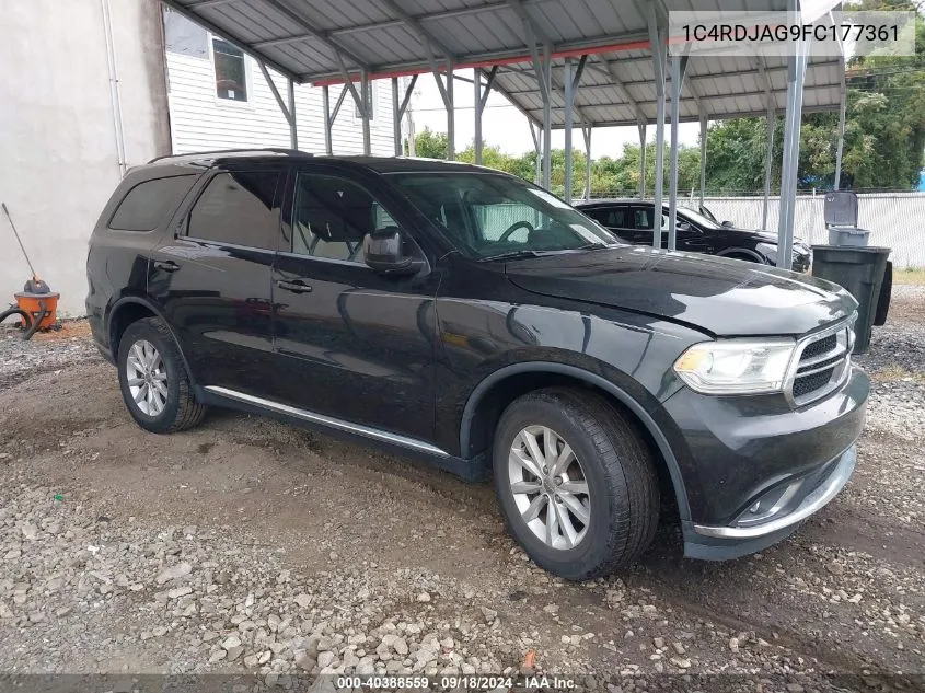 1C4RDJAG9FC177361 2015 Dodge Durango Sxt