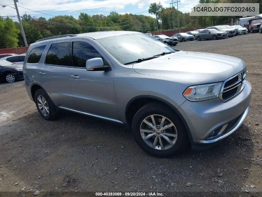 2015 Dodge Durango Limited VIN: 1C4RDJDG7FC202463 Lot: 40393069