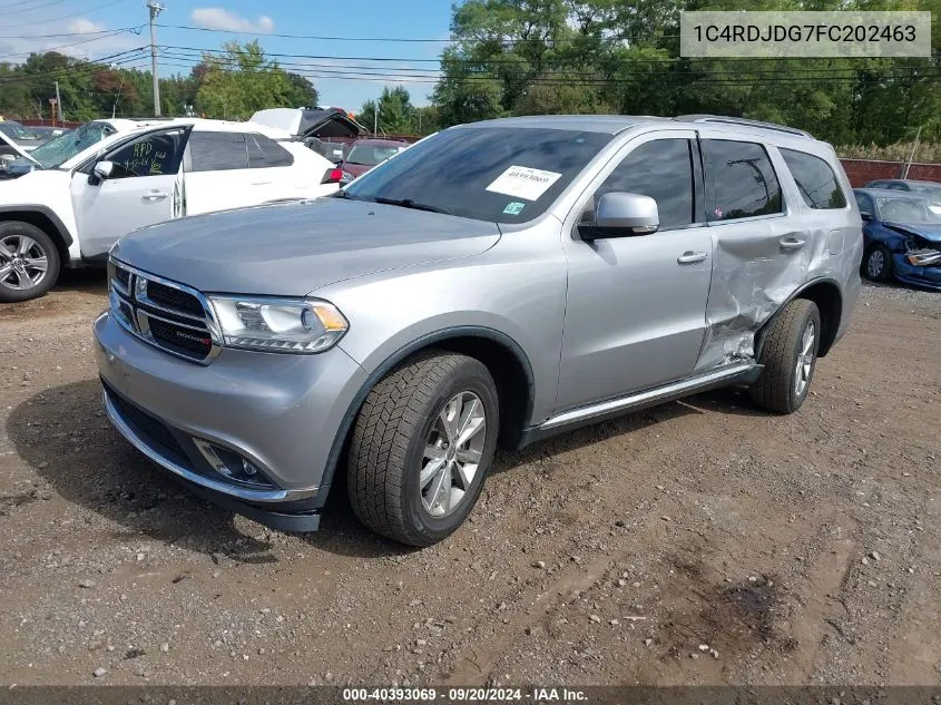 2015 Dodge Durango Limited VIN: 1C4RDJDG7FC202463 Lot: 40393069