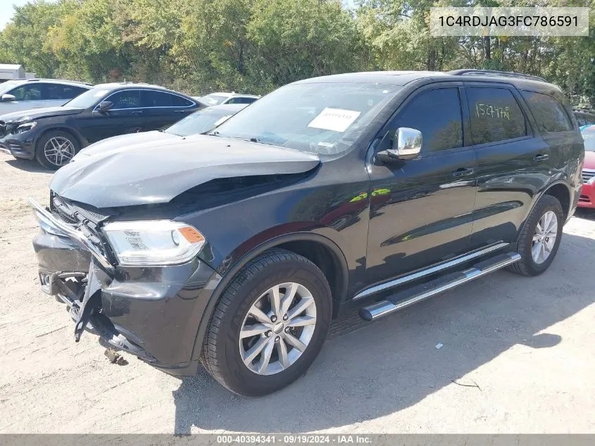 1C4RDJAG3FC786591 2015 Dodge Durango Sxt