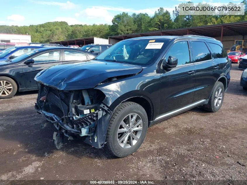 2015 Dodge Durango Limited VIN: 1C4RDJDG6FC795622 Lot: 40395553