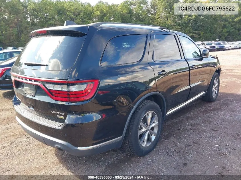 1C4RDJDG6FC795622 2015 Dodge Durango Limited