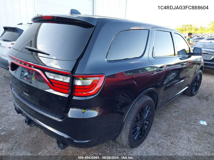 1C4RDJAG3FC888604 2015 Dodge Durango Sxt