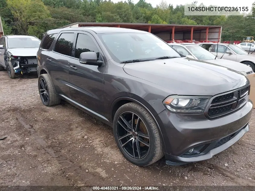 2015 Dodge Durango R/T VIN: 1C4SDHCT0FC236155 Lot: 40453321