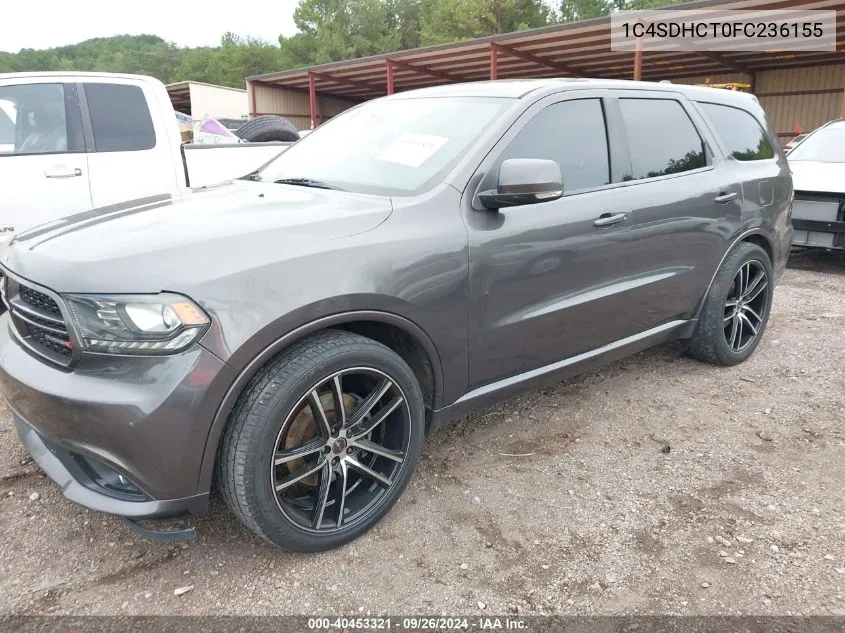 2015 Dodge Durango R/T VIN: 1C4SDHCT0FC236155 Lot: 40453321