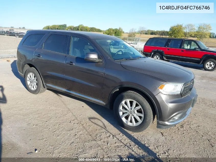 2015 Dodge Durango Special Service VIN: 1C4RDJFG4FC766746 Lot: 40459013