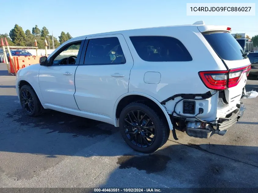 2015 Dodge Durango Limited VIN: 1C4RDJDG9FC886027 Lot: 40463551