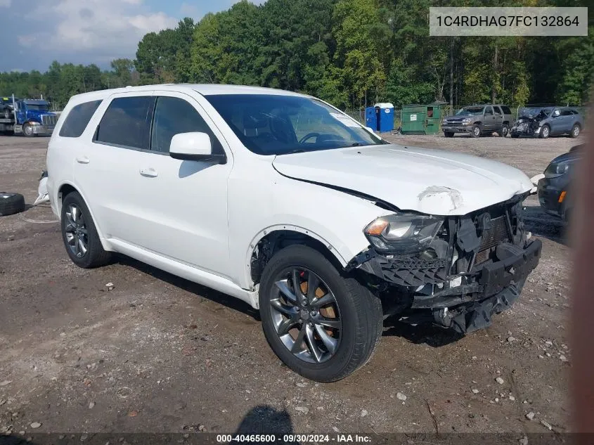 2015 Dodge Durango Sxt VIN: 1C4RDHAG7FC132864 Lot: 40465600