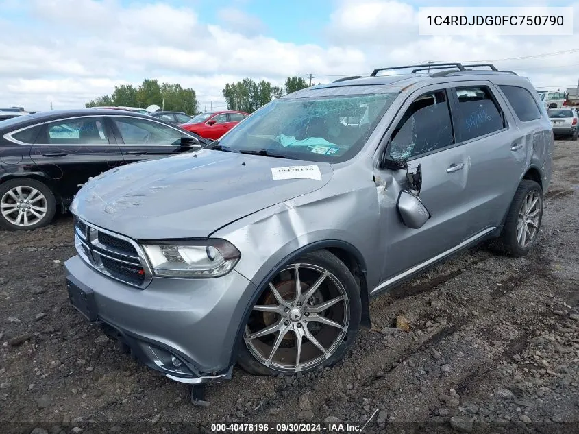 1C4RDJDG0FC750790 2015 Dodge Durango Limited