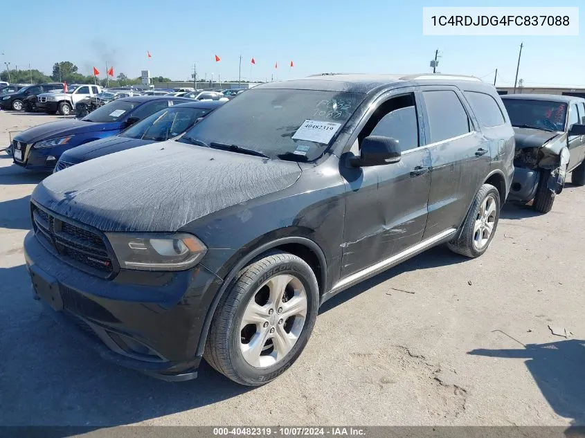 2015 Dodge Durango Limited VIN: 1C4RDJDG4FC837088 Lot: 40482319