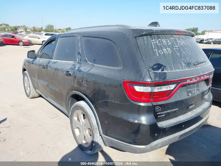 1C4RDJDG4FC837088 2015 Dodge Durango Limited