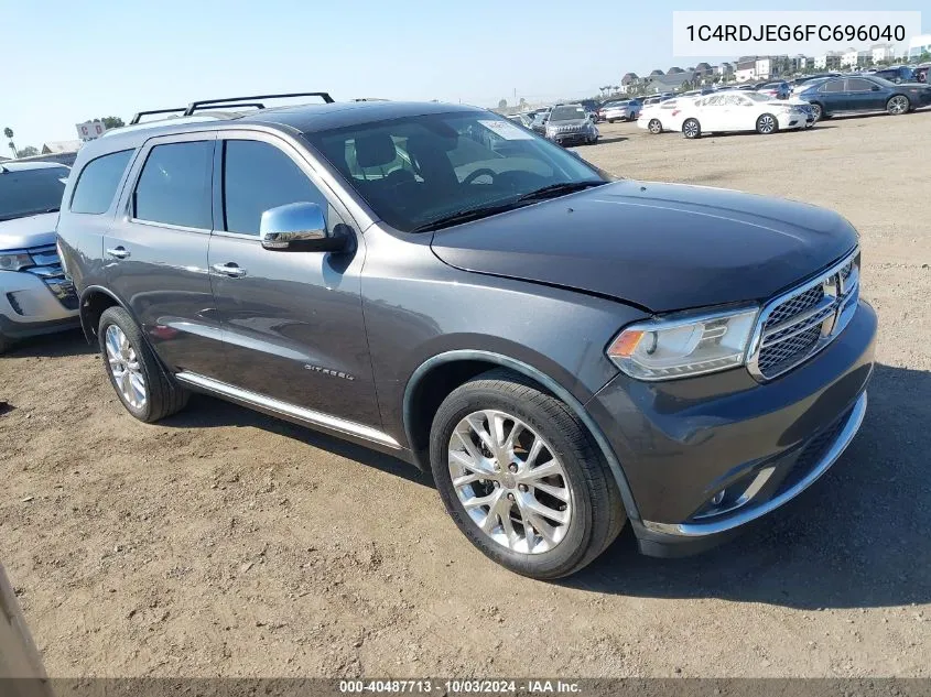 1C4RDJEG6FC696040 2015 Dodge Durango Citadel