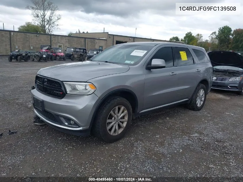 2015 Dodge Durango Special Service VIN: 1C4RDJFG9FC139508 Lot: 40495460