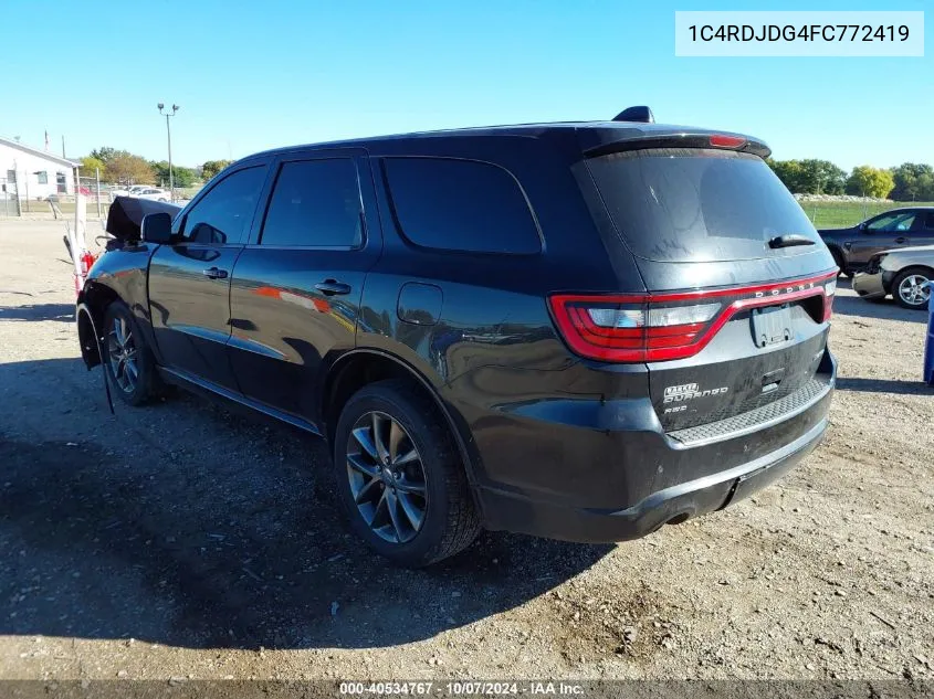 1C4RDJDG4FC772419 2015 Dodge Durango Limited