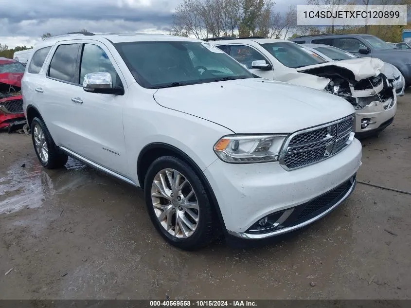 2015 Dodge Durango Citadel VIN: 1C4SDJETXFC120899 Lot: 40569558