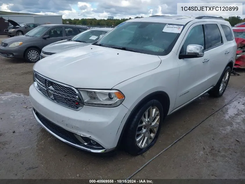 2015 Dodge Durango Citadel VIN: 1C4SDJETXFC120899 Lot: 40569558