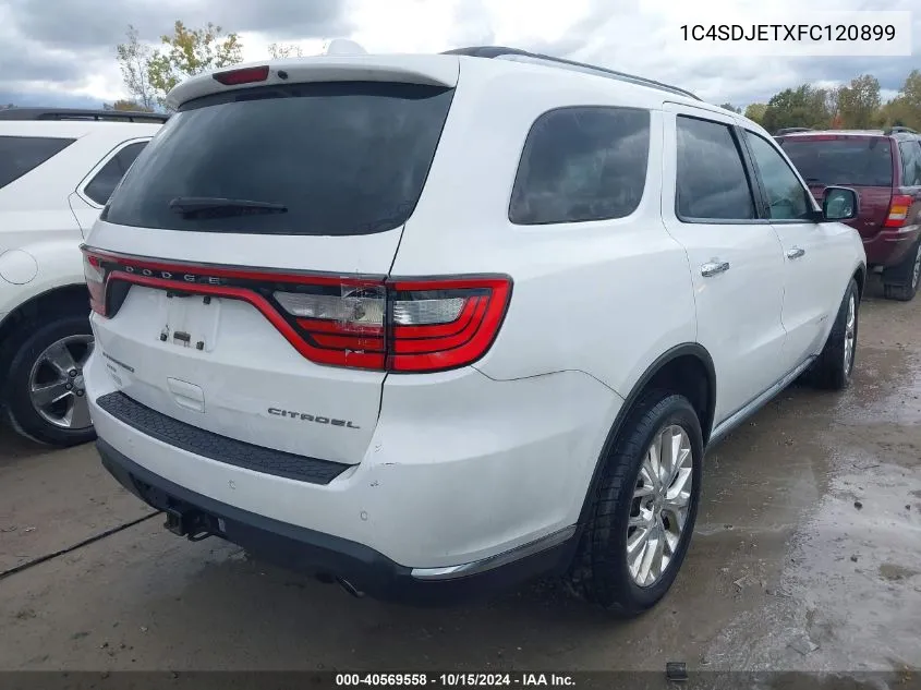 2015 Dodge Durango Citadel VIN: 1C4SDJETXFC120899 Lot: 40569558