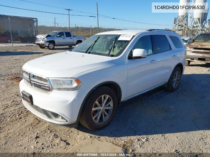 2015 Dodge Durango Limited VIN: 1C4RDHDG1FC896530 Lot: 40570668