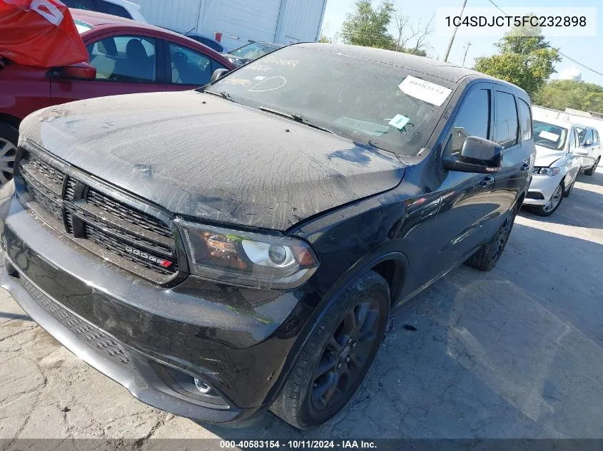 2015 Dodge Durango R/T VIN: 1C4SDJCT5FC232898 Lot: 40583154