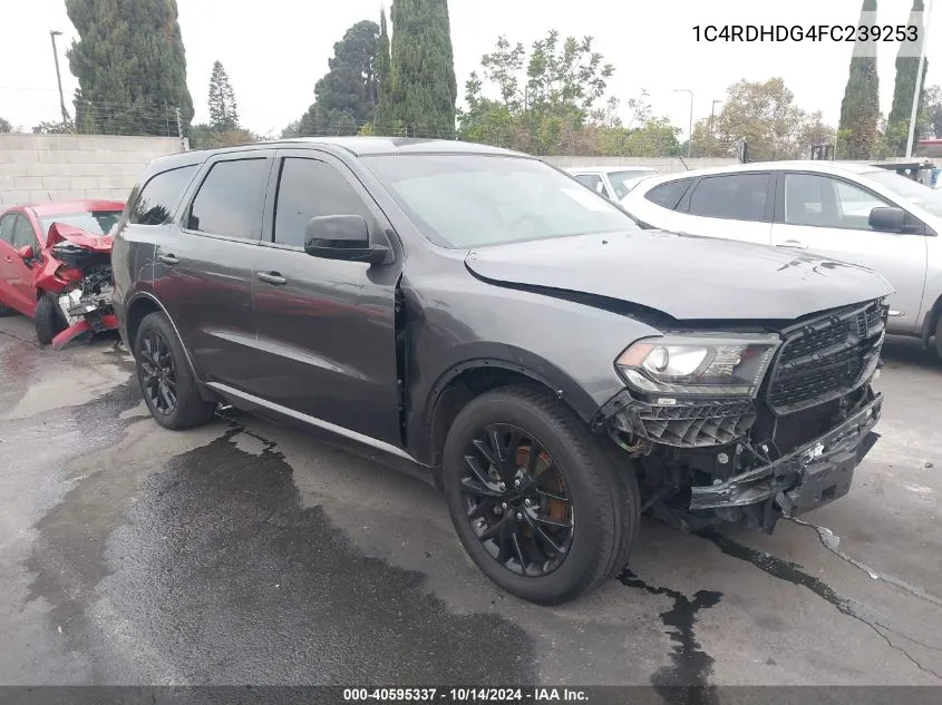 2015 Dodge Durango Limited VIN: 1C4RDHDG4FC239253 Lot: 40595337