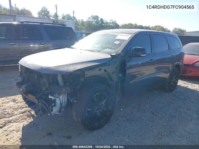 2015 Dodge Durango Limited VIN: 1C4RDHDG7FC904565 Lot: 40642206