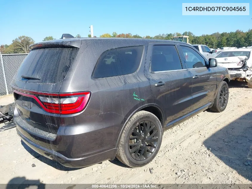 2015 Dodge Durango Limited VIN: 1C4RDHDG7FC904565 Lot: 40642206