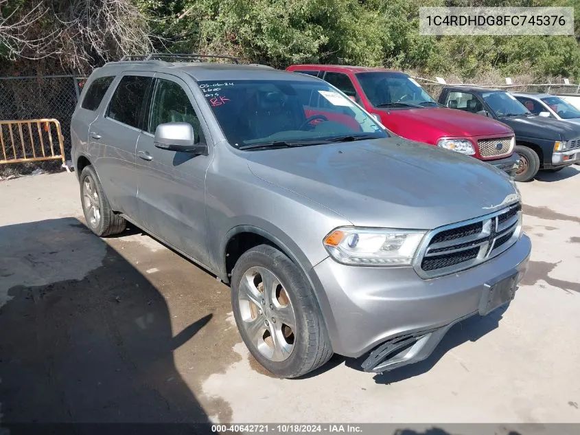 2015 Dodge Durango Limited VIN: 1C4RDHDG8FC745376 Lot: 40642721