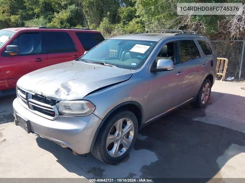 2015 Dodge Durango Limited VIN: 1C4RDHDG8FC745376 Lot: 40642721