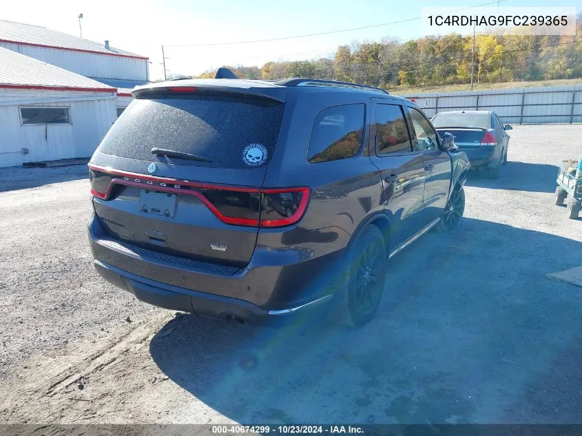 1C4RDHAG9FC239365 2015 Dodge Durango Sxt