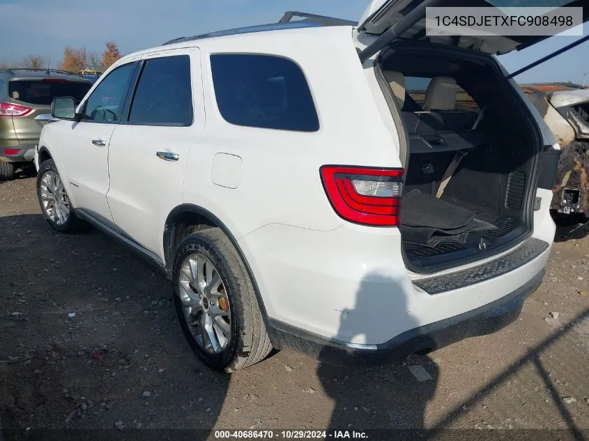 2015 Dodge Durango Citadel VIN: 1C4SDJETXFC908498 Lot: 40686470