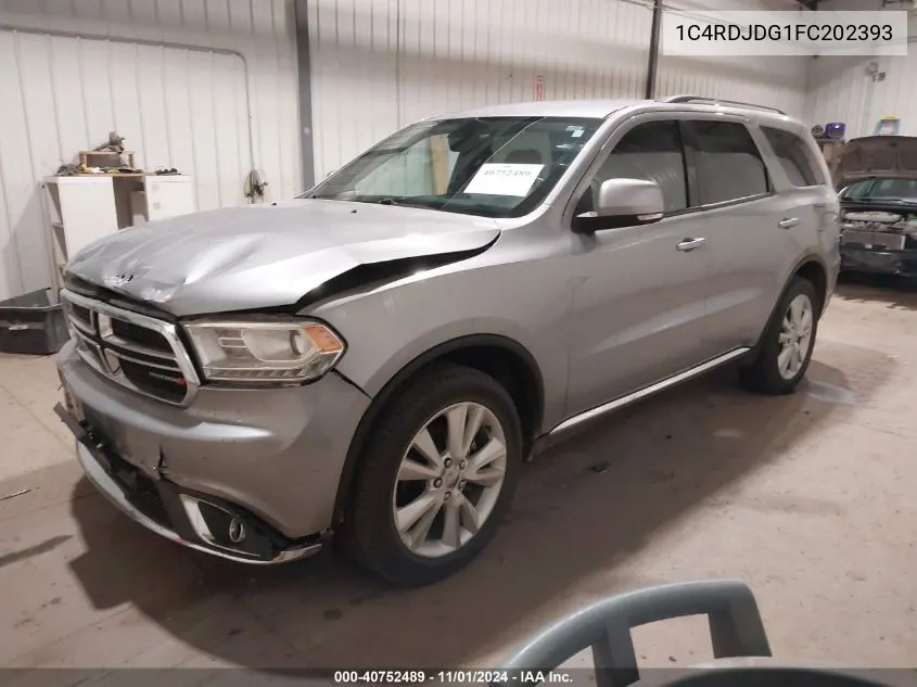 2015 Dodge Durango Limited VIN: 1C4RDJDG1FC202393 Lot: 40752489