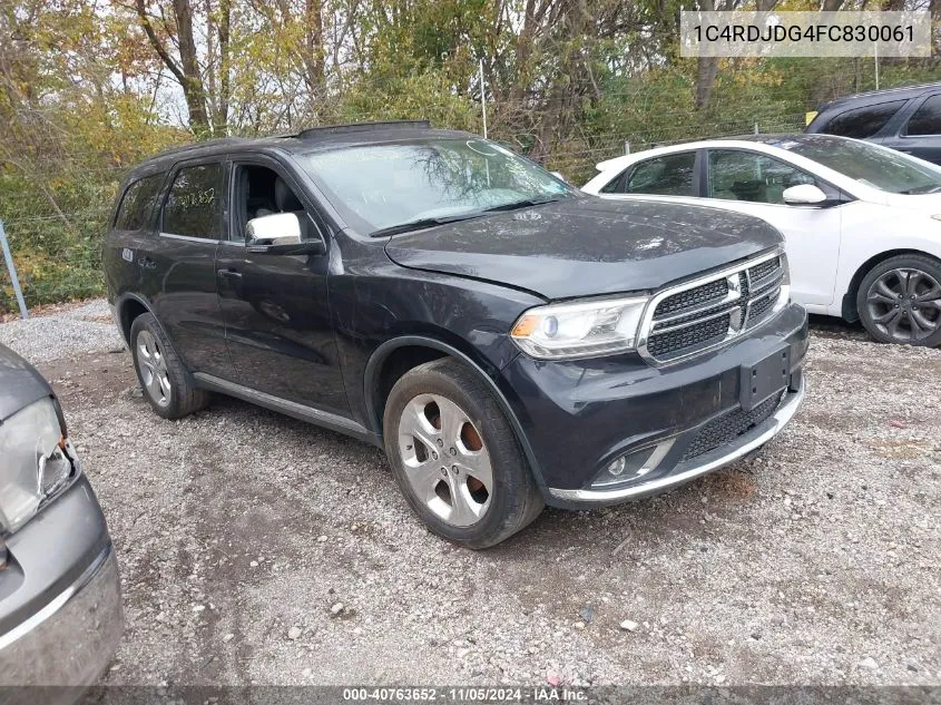 2015 Dodge Durango Limited VIN: 1C4RDJDG4FC830061 Lot: 40763652