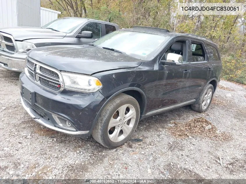 2015 Dodge Durango Limited VIN: 1C4RDJDG4FC830061 Lot: 40763652