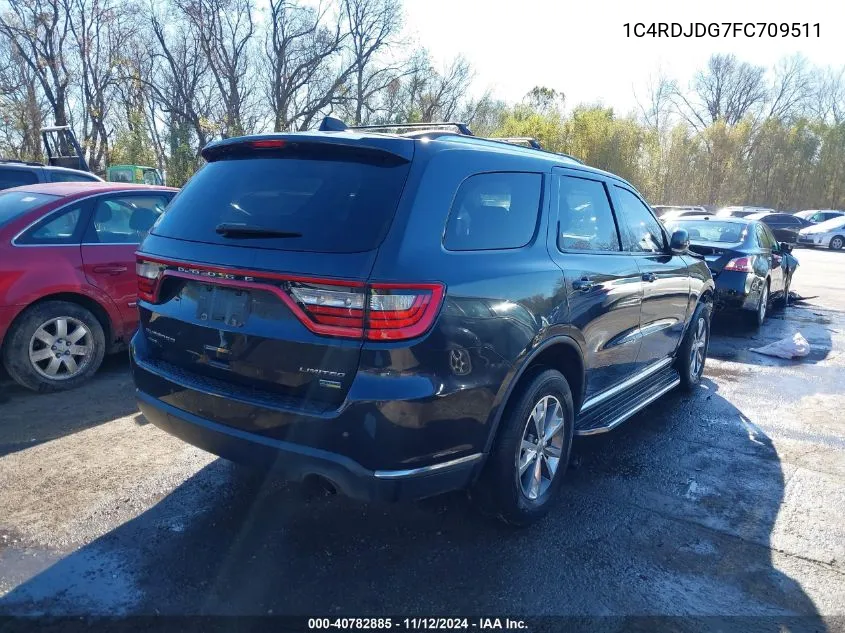 1C4RDJDG7FC709511 2015 Dodge Durango Limited