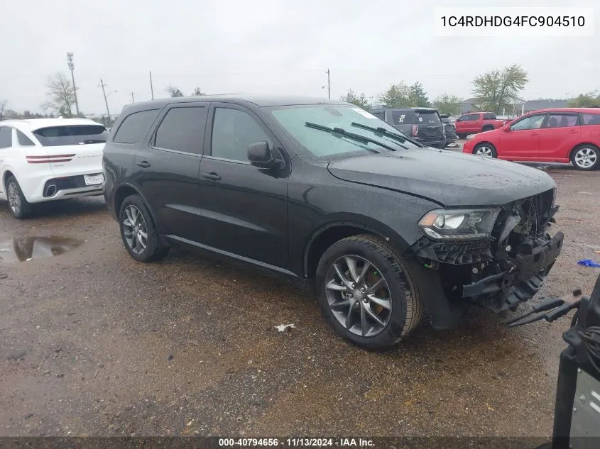 2015 Dodge Durango Limited VIN: 1C4RDHDG4FC904510 Lot: 40794656