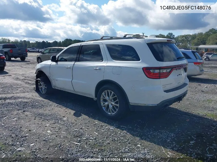 1C4RDJEG5FC148076 2015 Dodge Durango Citadel