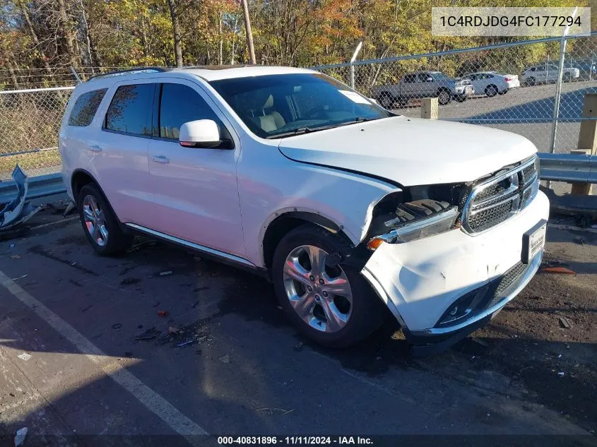 2015 Dodge Durango Limited VIN: 1C4RDJDG4FC177294 Lot: 40831896