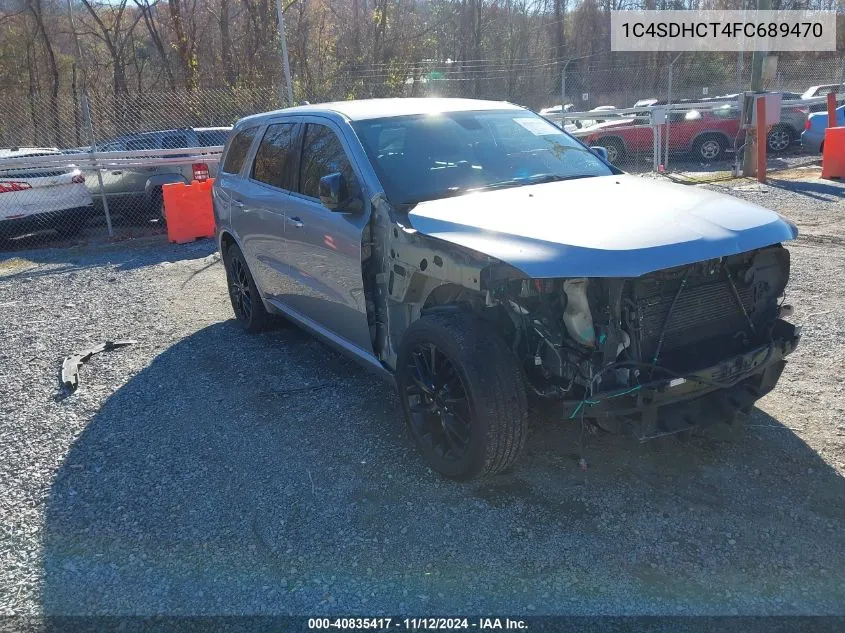 2015 Dodge Durango R/T VIN: 1C4SDHCT4FC689470 Lot: 40835417