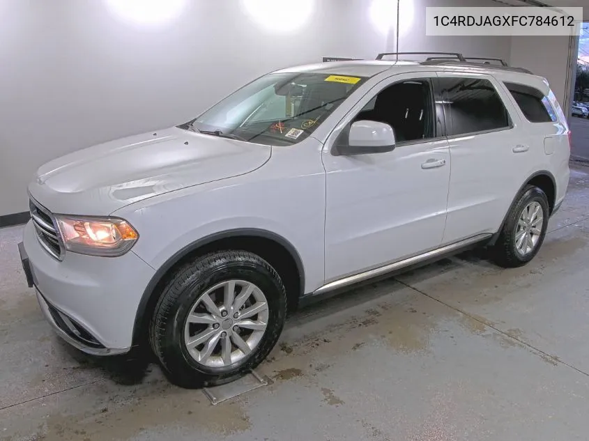 2015 Dodge Durango Sxt VIN: 1C4RDJAGXFC784612 Lot: 40871177