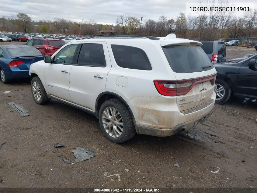 1C4RDJEG5FC114901 2015 Dodge Durango Citadel