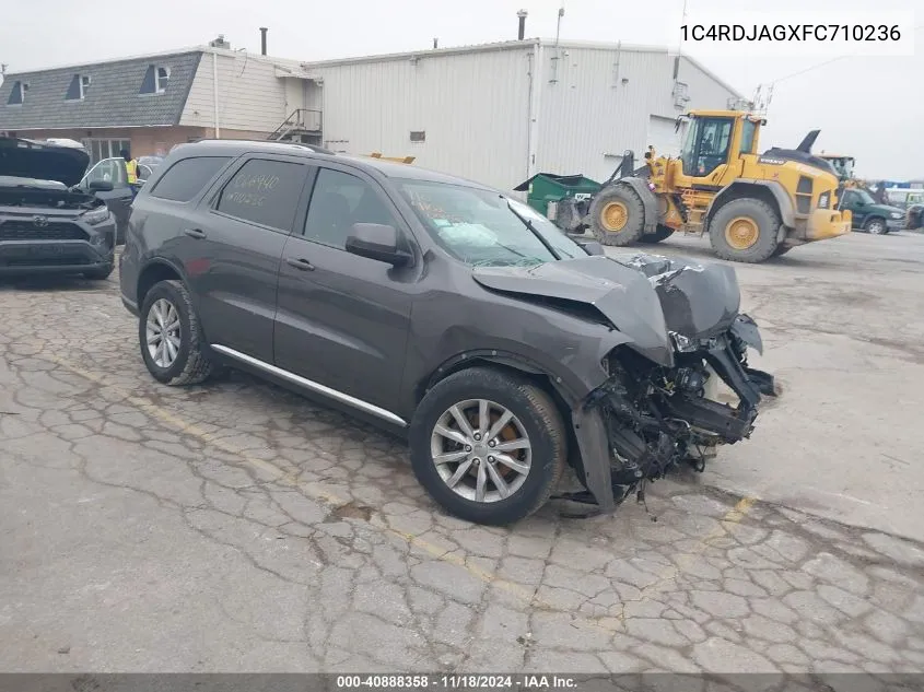 1C4RDJAGXFC710236 2015 Dodge Durango Sxt