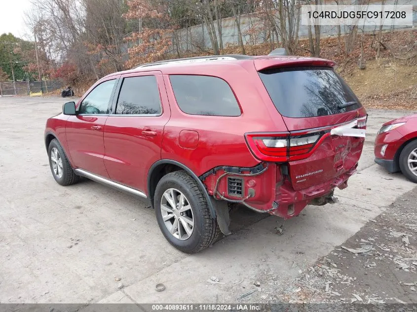 2015 Dodge Durango Limited VIN: 1C4RDJDG5FC917208 Lot: 40893611