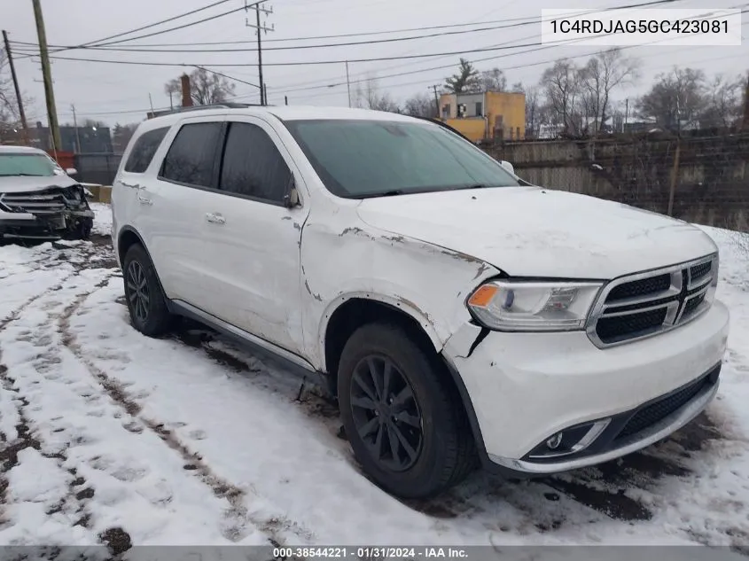 1C4RDJAG5GC423081 2016 Dodge Durango Sxt