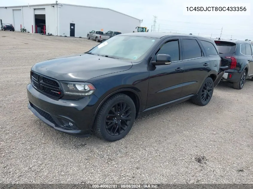 1C4SDJCT8GC433356 2016 Dodge Durango R/T